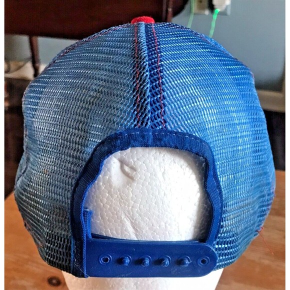 Super Bowl XVIII AJD Lucky Stripes Snapback Hat Mesh Trucker Redskins Raiders - Picture 8 of 12